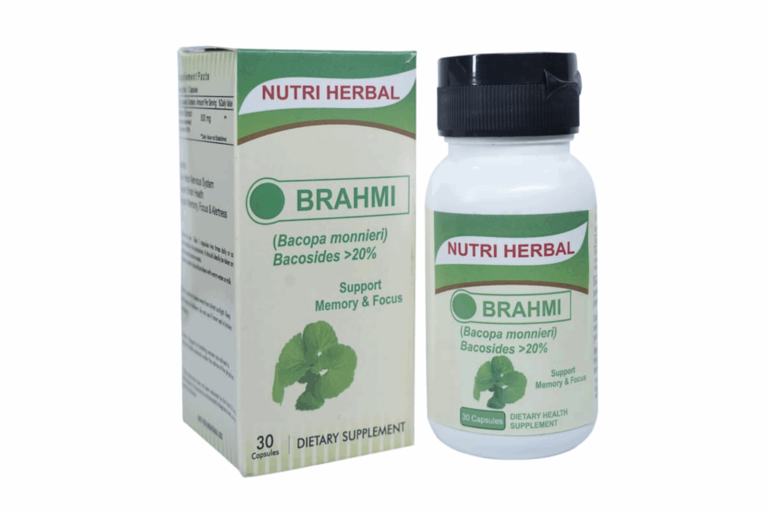 Brahmi  500 mg Extract 30 Capsules
