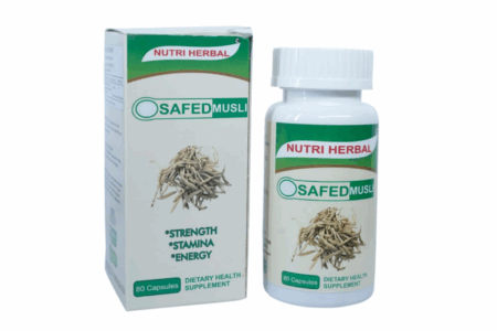 Safed Musli  500 mg Extract 80 Capsules